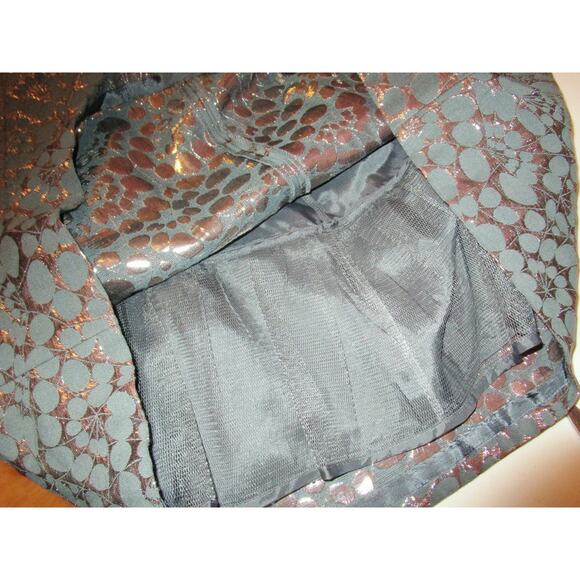 BCBG MAXAZRIA Green Metallic Dress Strapless Sz 4 Sexy Y2K Retro Cocktail Prom - Picture 5 of 8